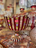 میوه خوری بلور نقاشی شده پر کار طرح لین
