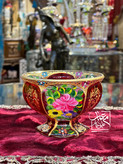 بستنی-خوری-بلور-قرمز-نقاشی-دستی-مدل-آیس-هدیه-خاص