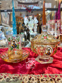 ظروف چای خوری سنتی شاه عباسی با کیفیت عالی