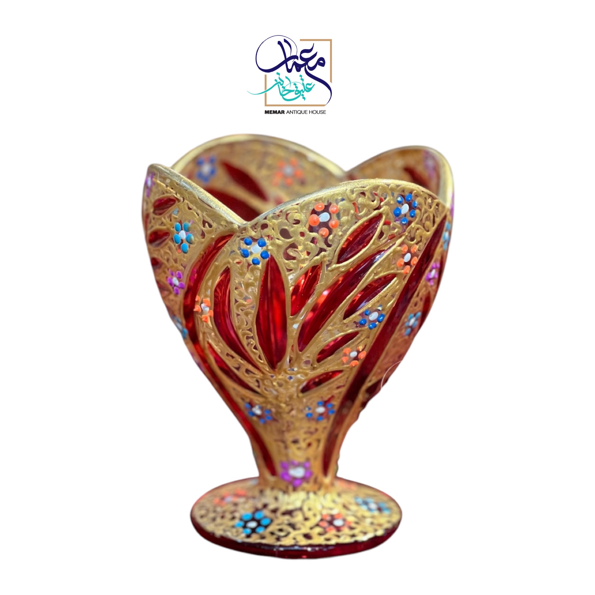 ظرف دسر خوری تک نفره طرح سنتی کار دست