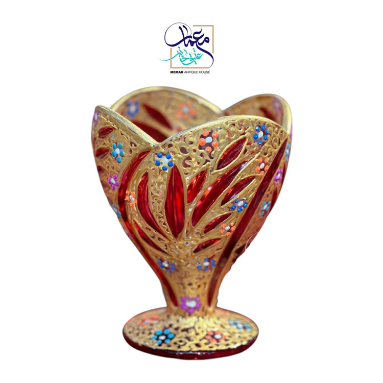 ظرف دسر خوری تک نفره طرح سنتی کار دست