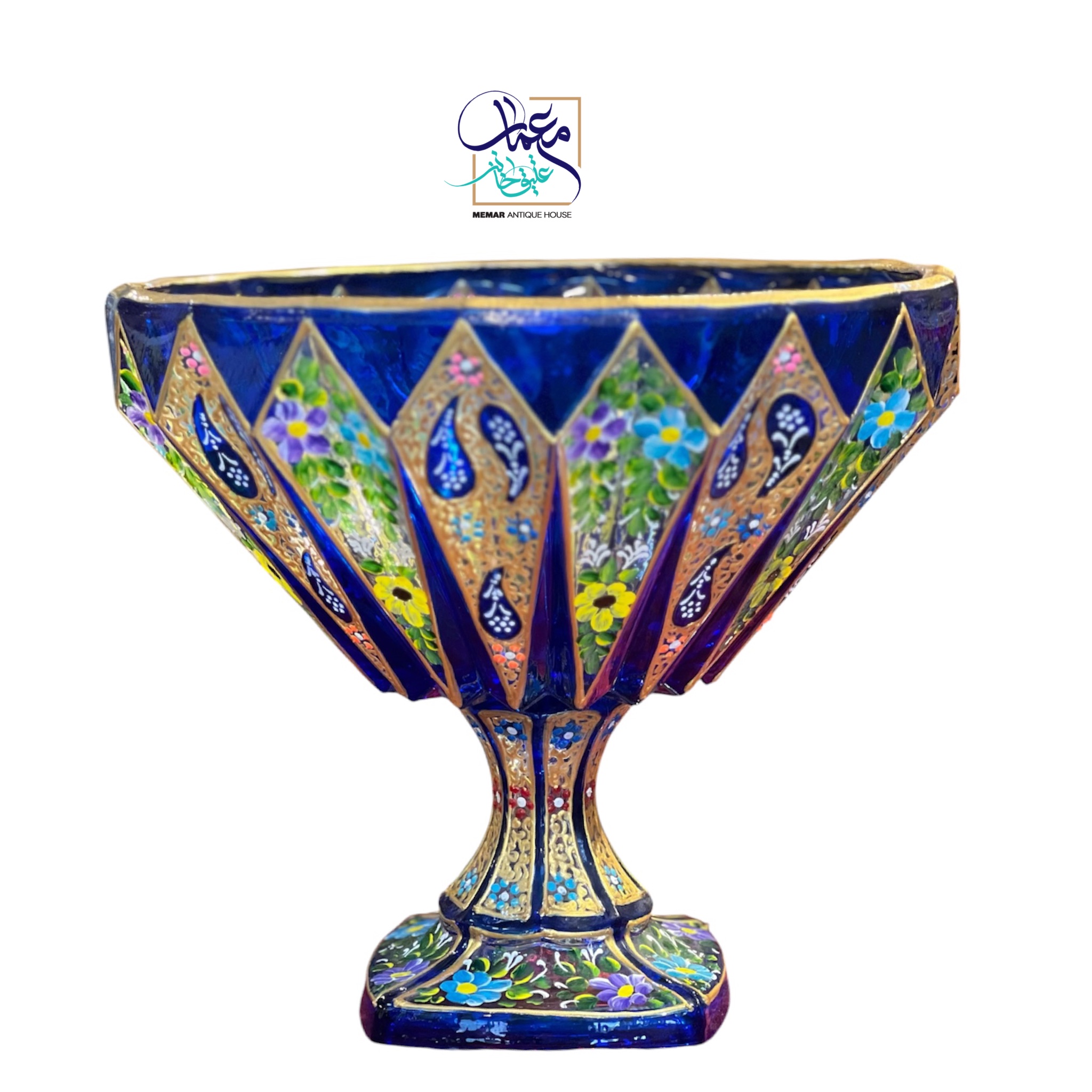 آجیل خوری بلور آبی سنتی